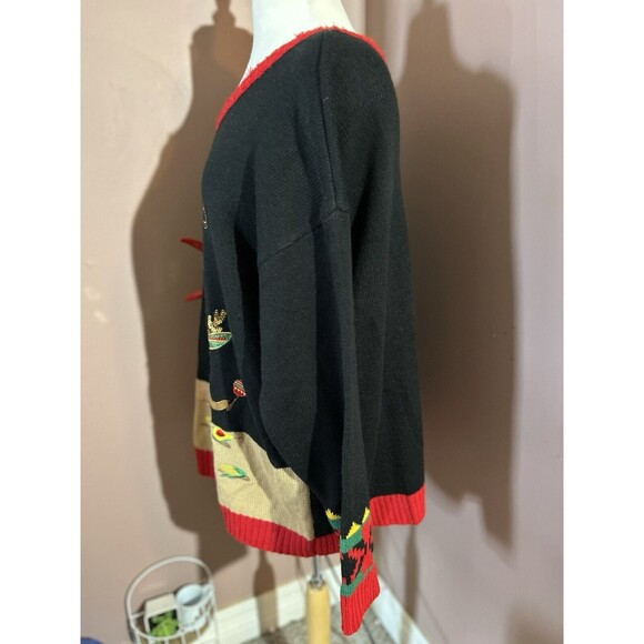 Feliz Navidad Ugly Christmas Sweater Womens Size 1X Holiday Time Christmas New - Picture 2 of 10